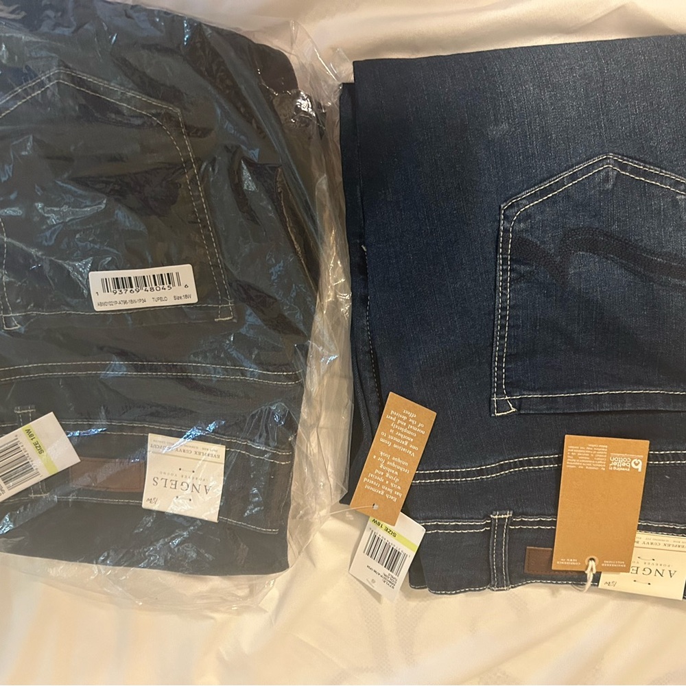 Angels Forever curvy bootcut Women's Dark Blue Jeans sz 18w NWT (bundle of #2) - Picture 7 of 9